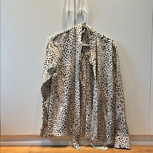 Chic Animal Print Blouse